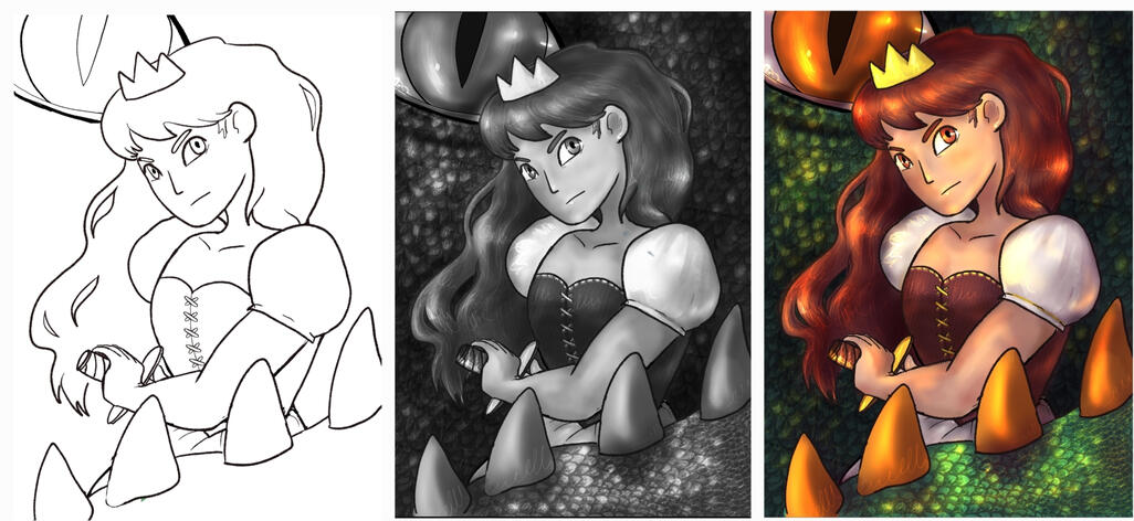 Princesa en defensa del drac.